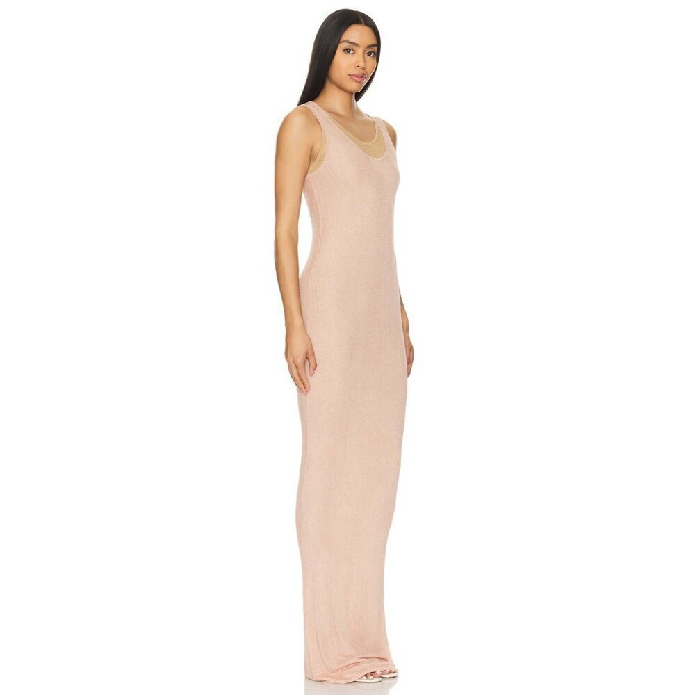 Le Superbe Airy Gown in Au Naturel Large New Womens Maxi Long Dress - Picture 4 of 13